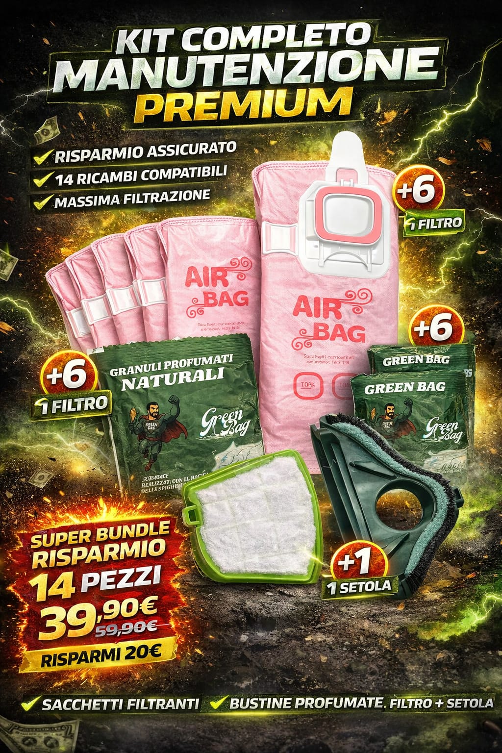KIT RISPARMIO FOLLETTO VK7 VK220S VK200 VK150 VK140 VK136 VK135 vk130 vk131