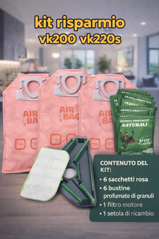 KIT RISPARMIO FOLLETTO VK7 VK220S VK200 VK150 VK140 VK136 VK135 vk130 vk131