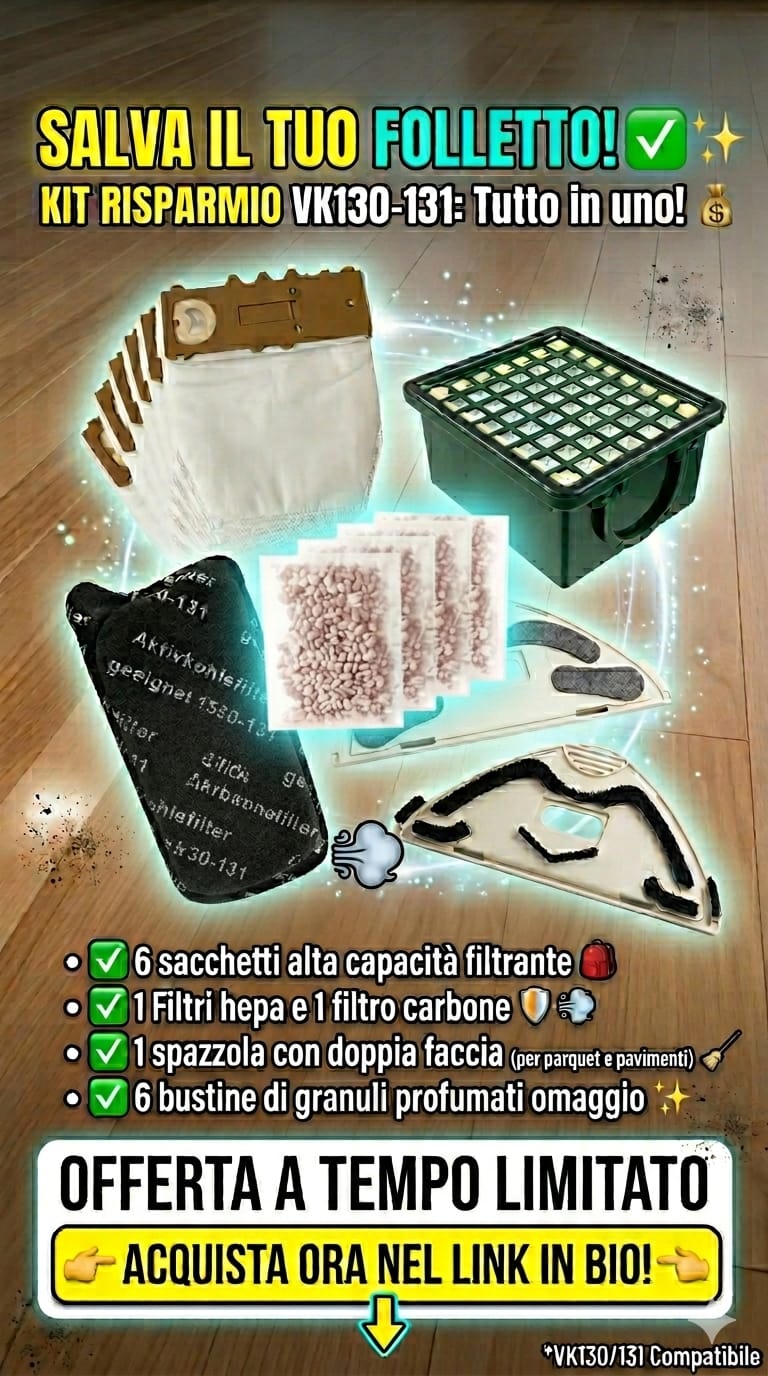 KIT RISPARMIO FOLLETTO VK7 VK220S VK200 VK150 VK140 VK136 VK135 vk130 vk131